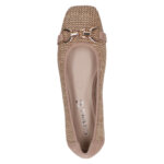 CAPRICE 22503-42 BEIGE MATTE BALLERINAS