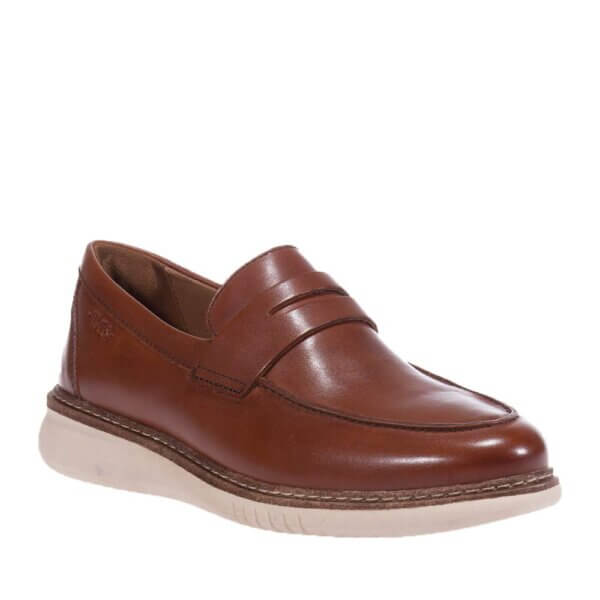 TAMARIS 14201-42 CAMEL LEATHER LOAFERS