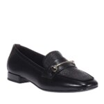 TAMARIS 24224-42 ΜΑΥΡΑ LOAFERS ΔΕΡΜΑΤΙΝΑ