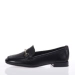 TAMARIS 24224-42 ΜΑΥΡΑ LOAFERS ΔΕΡΜΑΤΙΝΑ