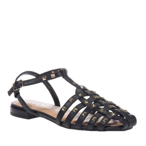 GIOSEPPO CANBY 72054 BLACK LEATHER SANDALS