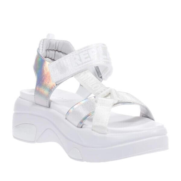REPLAY WELLOW RS2E0006S WHITE-SILVER SNEAKERS