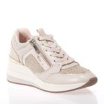 TAMARIS ΓΥΝΑΙΚΕΙΑ SNEAKERS ΜΕ ΠΛΑΤΦΟΡΜΑ ΜΠΕΖ