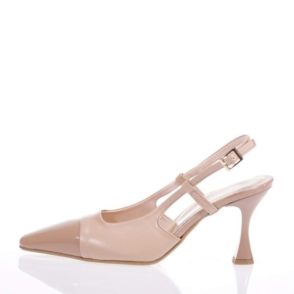 BEATRIS B690 BEIGE SLINGBACK HEELS