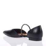 TOUTOUNIS 190804 BLACK LEATHER BALLERINAS