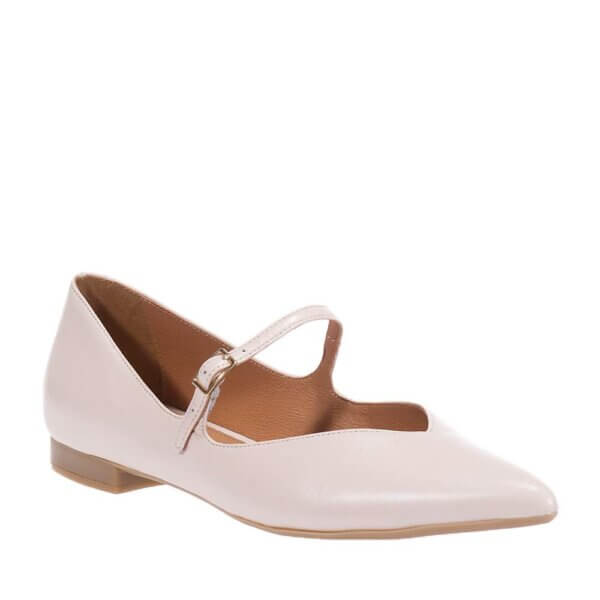 TOUTOUNIS 190867 CAMEL LEATHER BALLERINAS