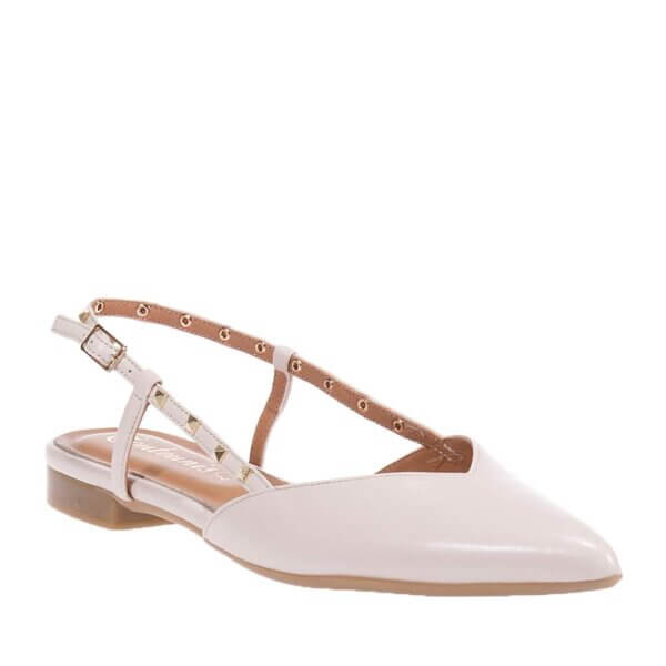 TOUTOUNIS 190892 OFFWHITE LEATHER BALLERINAS