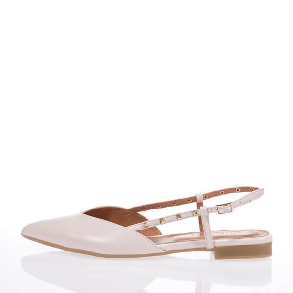 TOUTOUNIS 190892 OFFWHITE LEATHER BALLERINAS