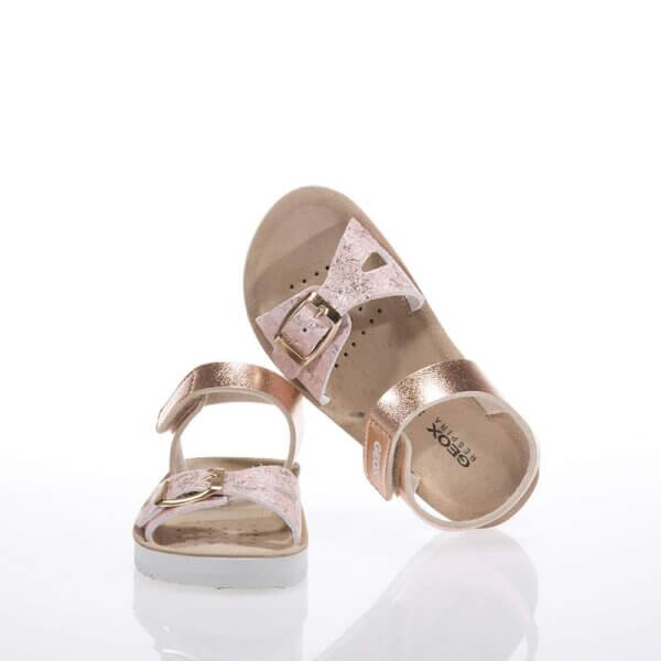 GEOX J15EAB SANDALS WITH VELCRO COPPER