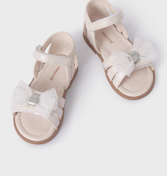 MAYORAL 41539 PEARL SANDALS WITH BOW