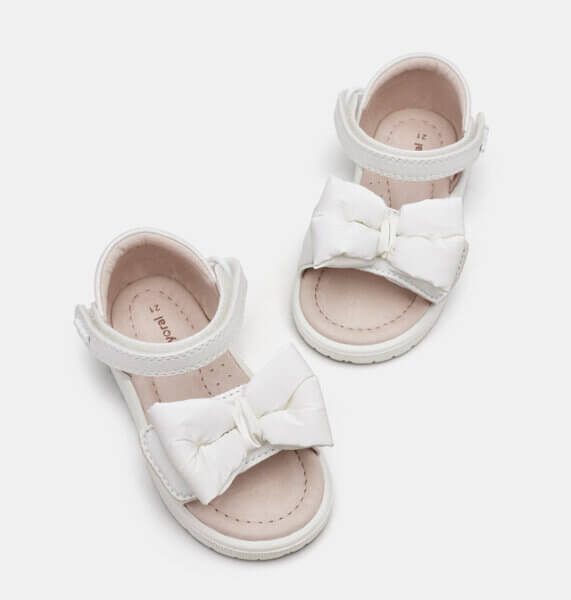 MAYORAL 41545 WHITE SANDALS WITH BOW