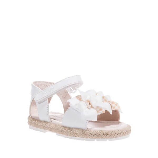 MAYORAL 41553 WHITE LEATHER SANDALS