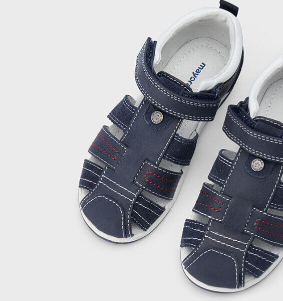 MAYORAL 43585 BLUE CLOSED SANDALS WITH VELCRO