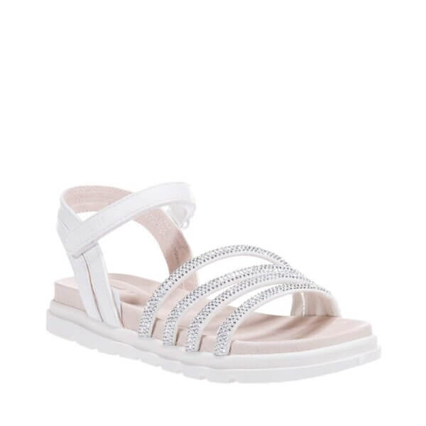 MAYORAL 45540 WHITE SANDALS WITH VELCRO