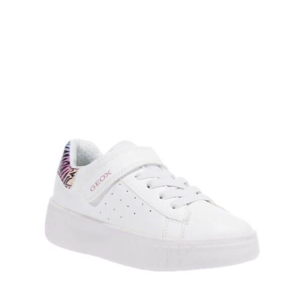 GEOX J45DVC SNEAKERS WITH VELCRO WHITE