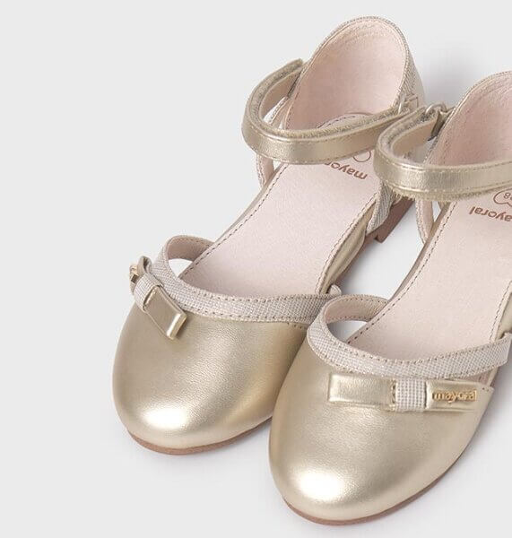 MAYORAL 43533 BALLERINAS WITH VELCRO GOLD