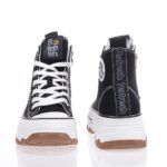 REFRESH 171919 ΜΑΥΡΑ SNEAKERS ΜΠΟΤΑΚΙΑ