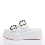 MARIELLA FABIANI 2421-05 ΛΕΥΚΑ MULES ΨΑΘΑ