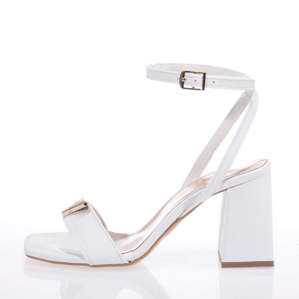 MARIELLA FABIANI 2482-7 WHITE LEATHER SANDALS