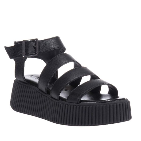 TAMARIS 28017-42 BLACK GLADIATOR SANDALS