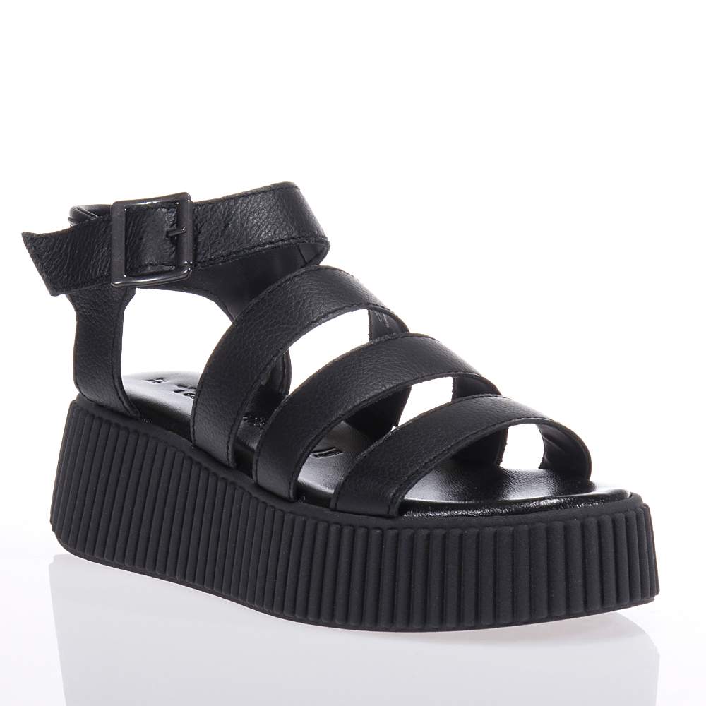 TAMARIS 28017 42 BLACK GLADIATOR SANDALS