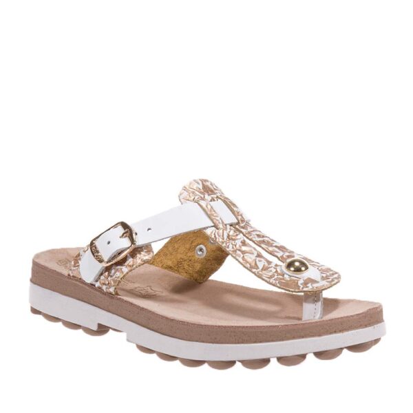 FANTASY MIRABELLA S9004 WHITE-COPPER SANDALS