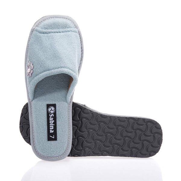 SABINA SA194 GRAY TOWEL SLIPPERS