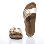 BIRKENSTOCK MADRID BIG BUCKLE ΓΥΝΑΙΚΕΙΑ SLIDES ΛΕΥΚΟ ΠΕΡΛΕ