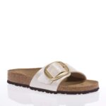 BIRKENSTOCK MADRID BIG BUCKLE ΓΥΝΑΙΚΕΙΑ SLIDES ΛΕΥΚΟ ΠΕΡΛΕ
