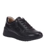 CAPRICE ΓΥΝΑΙΚΕΙΑ ΜΑΥΡΑ SNEAKERS ΔΕΡΜΑΤΙΝΑ