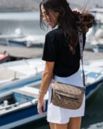 GUESS POWER PLAY MINI ΓΥΝΑΙΚΕΙΑ CROSSBODY ΜΠΕΖ