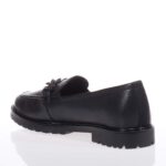 TAMARIS ΓΥΝΑΙΚΕΙΑ ΜΑΥΡΑ LOAFERS ΔΕΡΜΑΤΙΝΑ