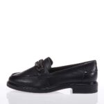 TAMARIS ΓΥΝΑΙΚΕΙΑ ΜΑΥΡΑ LOAFERS ΔΕΡΜΑΤΙΝΑ