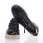 TAMARIS ΓΥΝΑΙΚΕΙΑ SNEAKERS ΔΕΡΜΑΤΙΝΑ ΜΑΥΡΑ