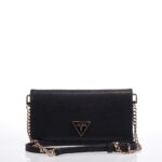 GUESS NOELLE ΓΥΝΑΙΚΕΙΑ CROSSBODY ΤΣΑΝΤΑ ΜΑΥΡΗ