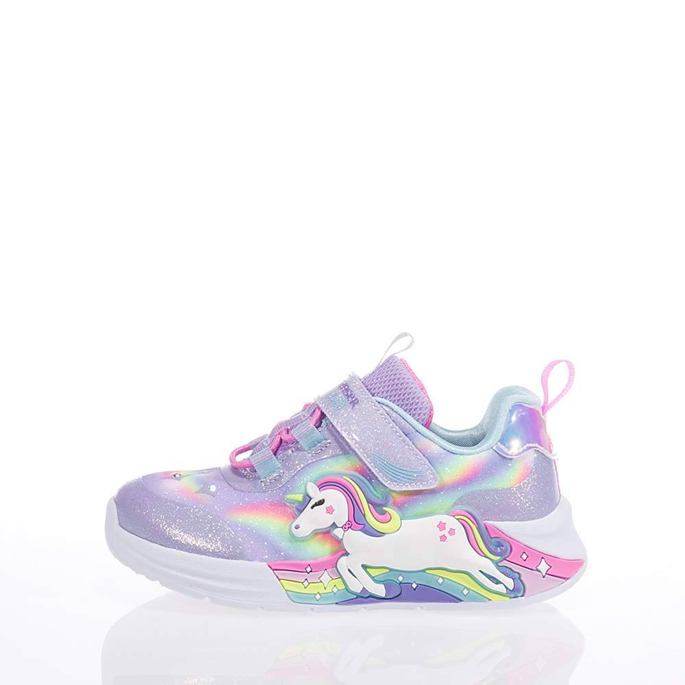SKECHERS SLIGHTS-UNICORN CHASER KIDS SNEAKERS PURPLE