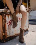 TAMARIS ΓΥΝΑΙΚΕΙΑ ΜΠΟΤΑΚΙΑ COWBOY ΚΑΦΕ