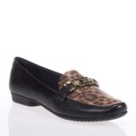 PICCADILLY ΓΥΝΑΙΚΕΙΑ LOAFERS ΜΑΥΡΑ-ΤΑΜΠΑ