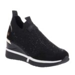 XTI ΓΥΝΑΙΚΕΙΑ SNEAKERS ΚΑΛΤΣΑ ΜΑΥΡΑ