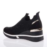 XTI ΓΥΝΑΙΚΕΙΑ SNEAKERS ΚΑΛΤΣΑ ΜΑΥΡΑ