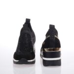 XTI ΓΥΝΑΙΚΕΙΑ SNEAKERS ΚΑΛΤΣΑ ΜΑΥΡΑ