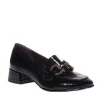 TAMARIS ΓΥΝΑΙΚΕΙΑ LOAFERS ΜΕ ΤΑΚΟΥΝΙ ΜΑΥΡΑ