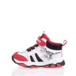 BULL BOYS ΠΑΙΔΙΚΑ HIGH SNEAKERS ΜΕ ΦΩΤΑΚΙΑ ΛΕΥΚΑ