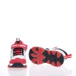 BULL BOYS ΠΑΙΔΙΚΑ HIGH SNEAKERS ΜΕ ΦΩΤΑΚΙΑ ΛΕΥΚΑ