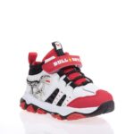BULL BOYS ΠΑΙΔΙΚΑ HIGH SNEAKERS ΜΕ ΦΩΤΑΚΙΑ ΛΕΥΚΑ