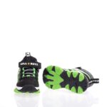 BULL BOYS ΠΑΙΔΙΚΑ HIGH SNEAKERS ΜΕ ΦΩΤΑΚΙΑ ΜΑΥΡΑ
