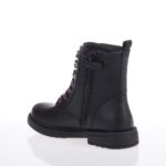 GEOX J ECLAIR ΠΑΙΔΙΚΑ ΜΠΟΤΑΚΙΑ ΜΑΥΡΑ