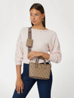 GUESS LATONA MINI ΓΥΝΑΙΚΕΙΑ ΤΣΑΝΤΑ ΧΕΙΡΟΣ ΜΠΕΖ