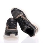 SKECHERS HAZEL - METALLIC SOIRE ΓΥΝΑΙΚΕΙΑ ΑΘΛΗΤΙΚΑ ΜΑΥΡΑ