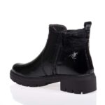 TAMARIS COMFORT ΓΥΝΑΙΚΕΙΑ ΔΕΡΜΑΤΙΝΑ ΜΠΟΤΑΚΙΑ ΜΑΥΡΑ